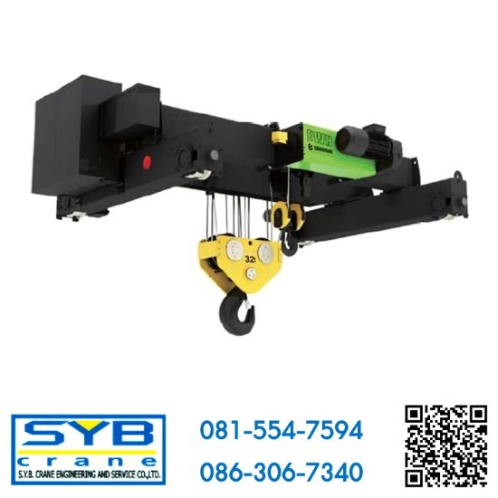 รอกสลิงไฟฟ้า EWH Double Girder Double Hook Electric Hoist รอกสลิงไฟฟ้า EWH Double Girder Double Hook Electric Hoist